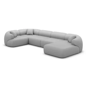 Kunstleder U-Form XL Wohnlandschaft Poliva