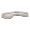 Bouclé U-Form XXL Wohnlandschaft Poliva – Bild 16