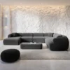 Cord U-Form XXL Wohnlandschaft Poliva – Bild 6