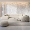 Strukturstoff U-Form XXL Wohnlandschaft Poliva – Bild 6