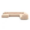 Samtstoff U-Form XXL Wohnlandschaft Poliva – Bild 92
