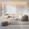 Samtstoff U-Form XXL Wohnlandschaft Poliva – Bild 10