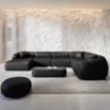 Echtleder U-Form XXL Wohnlandschaft Poliva – Bild 3
