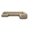 Echtleder U-Form XXL Wohnlandschaft Poliva – Bild 48
