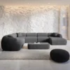 Bouclé U-Form XXL Wohnlandschaft Poliva – Bild 2