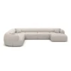 Bouclé U-Form XXL Wohnlandschaft Poliva – Bild 8