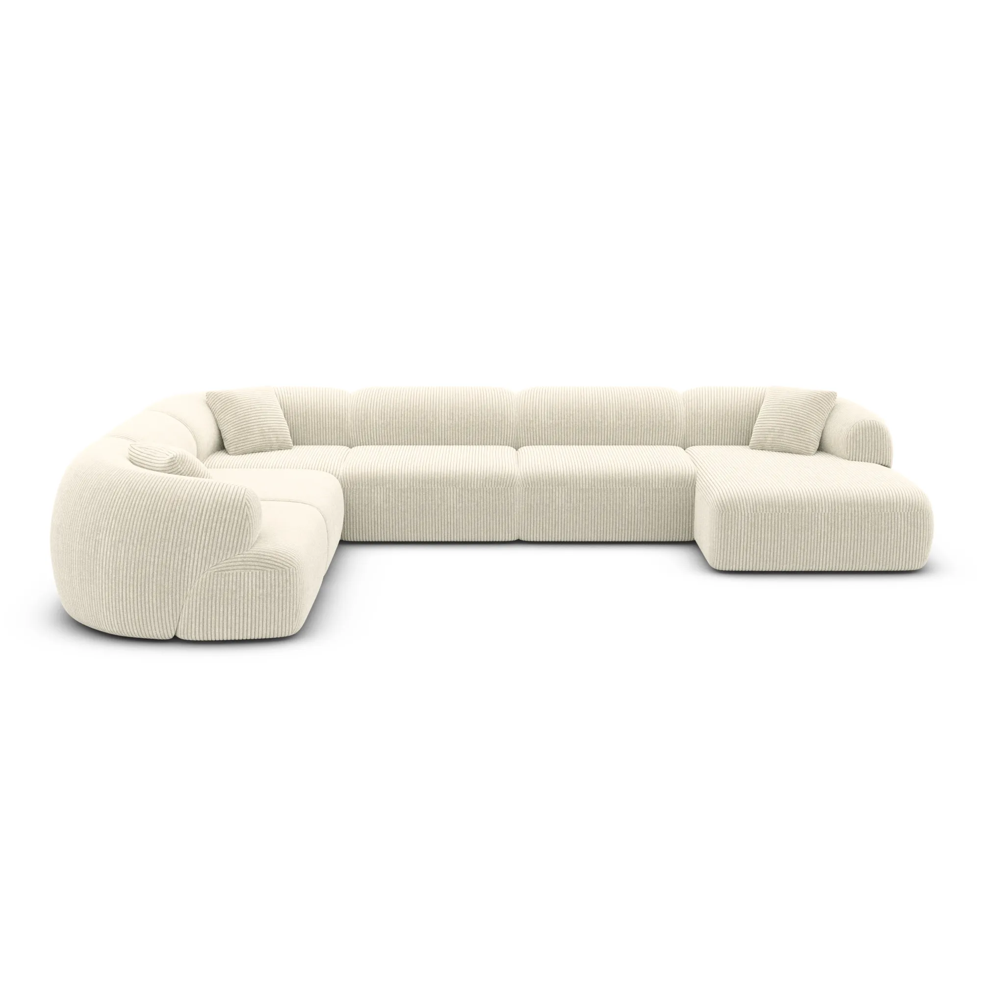 Cord U-Form XXL Wohnlandschaft Poliva – Bild 28
