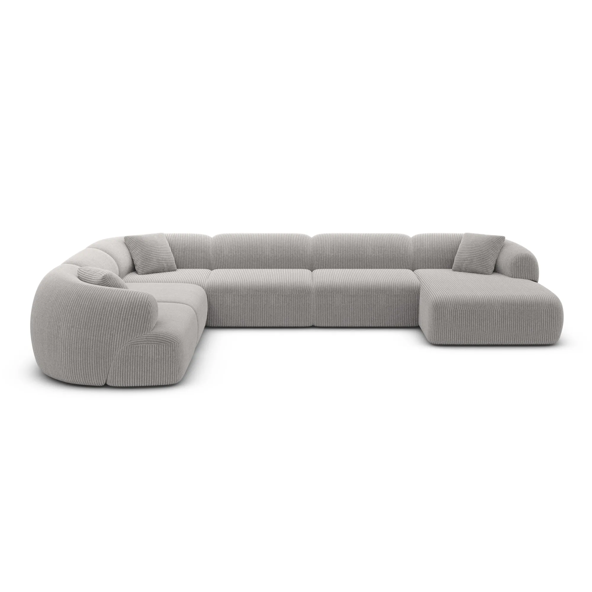 Cord U-Form XXL Wohnlandschaft Poliva – Bild 31