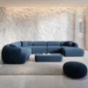 Strukturstoff U-Form XXL Wohnlandschaft Poliva – Bild 17