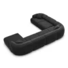 Samtstoff U-Form XXL Wohnlandschaft Poliva – Bild 60