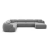 Samtstoff U-Form XXL Wohnlandschaft Poliva – Bild 68