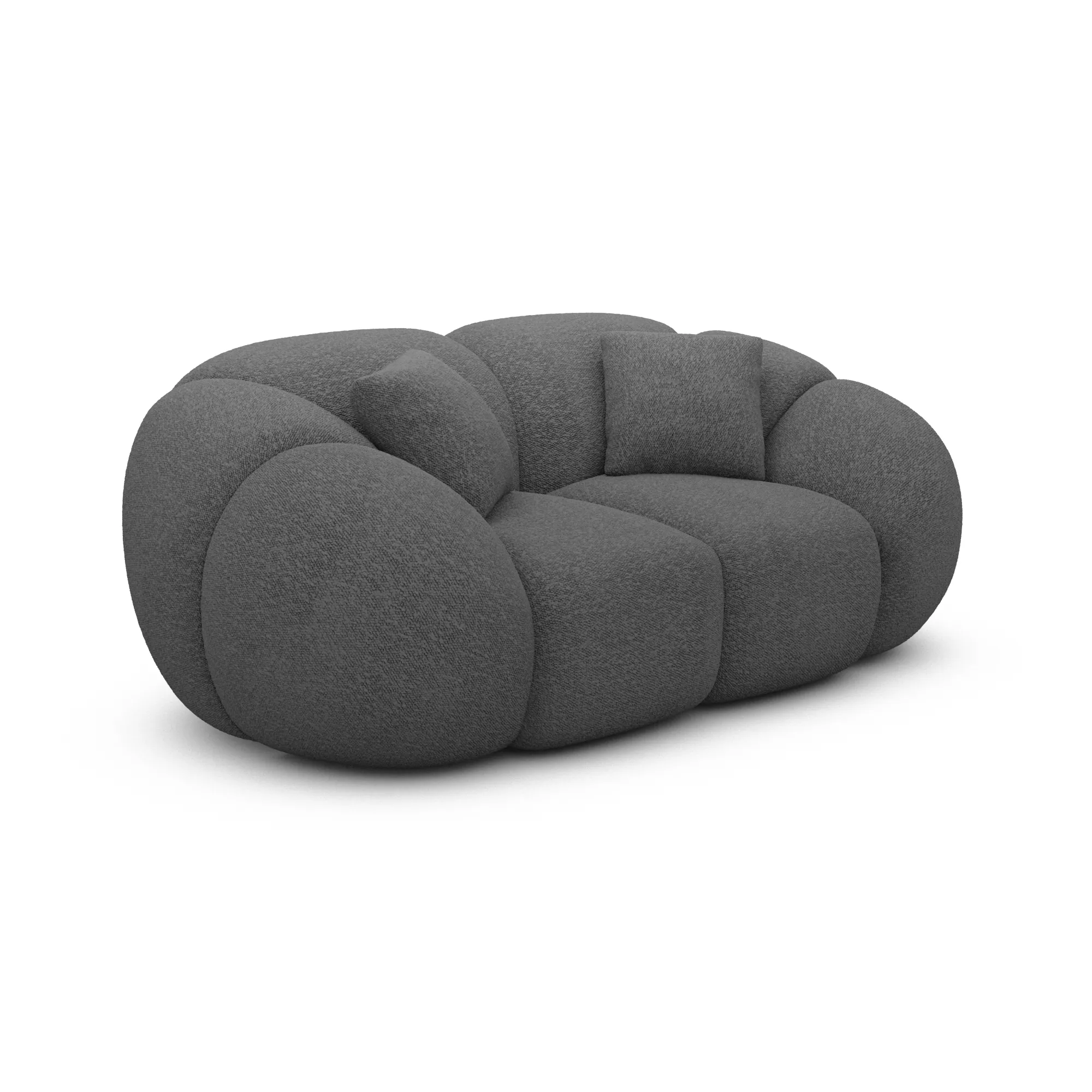Bouclé 2-Sitzer Couch Savira – Bild 7