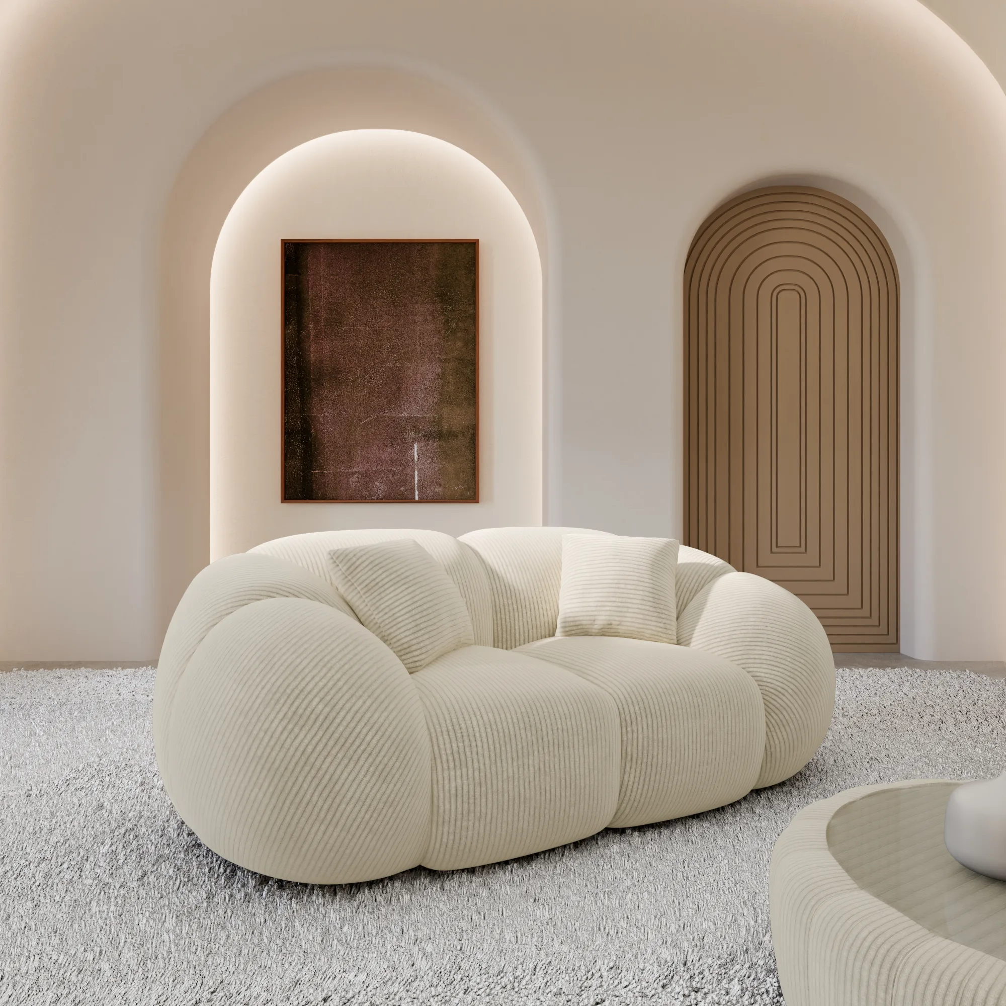 Cord 2-Sitzer Couch Savira – Bild 3