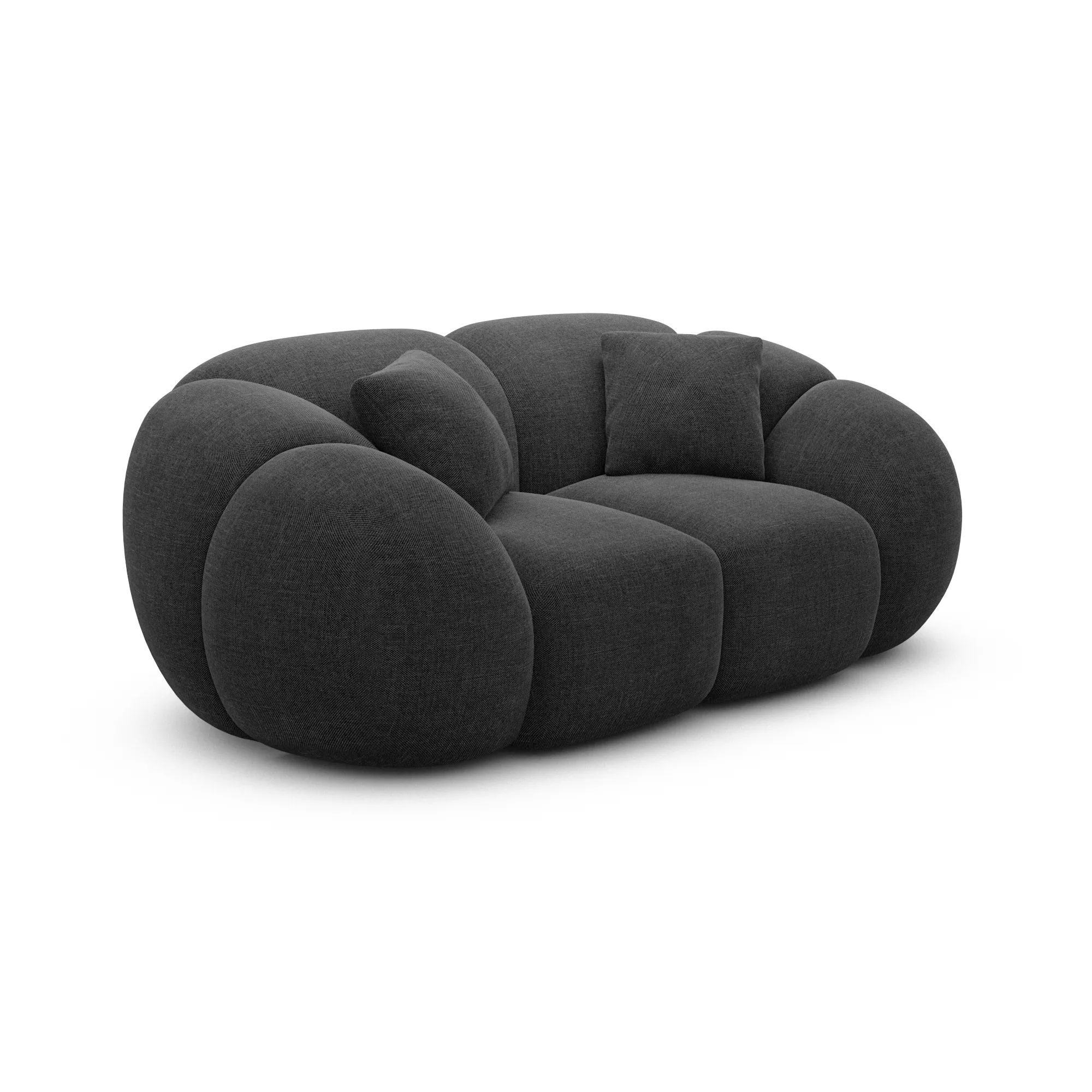 Strukturstoff 2-Sitzer Couch Savira – Bild 26