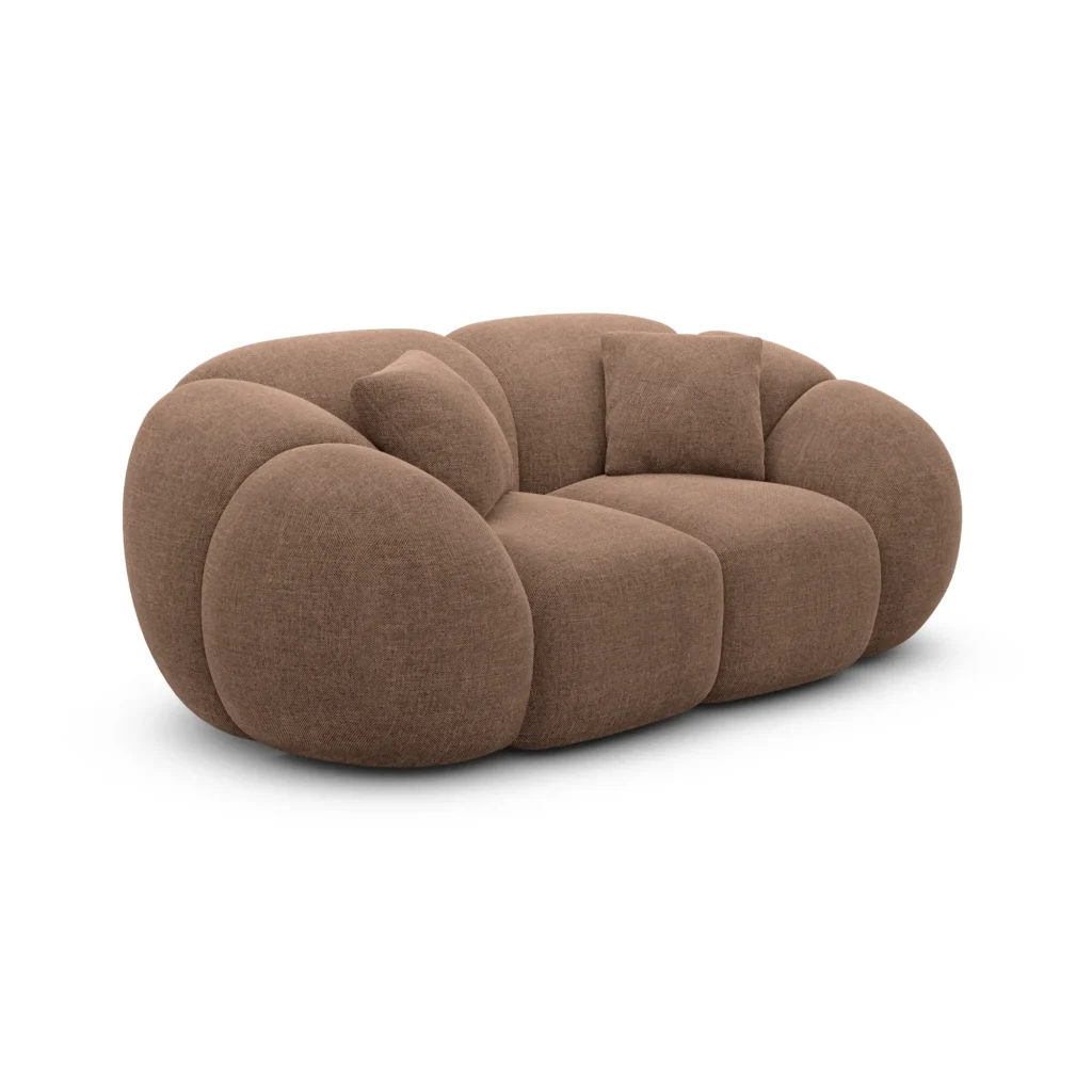 Strukturstoff 2-Sitzer Couch Savira