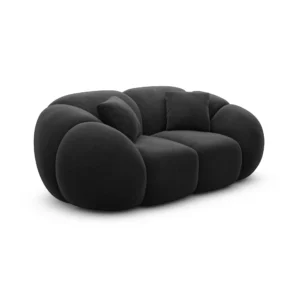 Samtstoff 2-Sitzer Couch Savira
