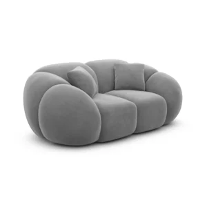 Samtstoff 2-Sitzer Couch Savira