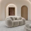Samtstoff 2-Sitzer Couch Savira