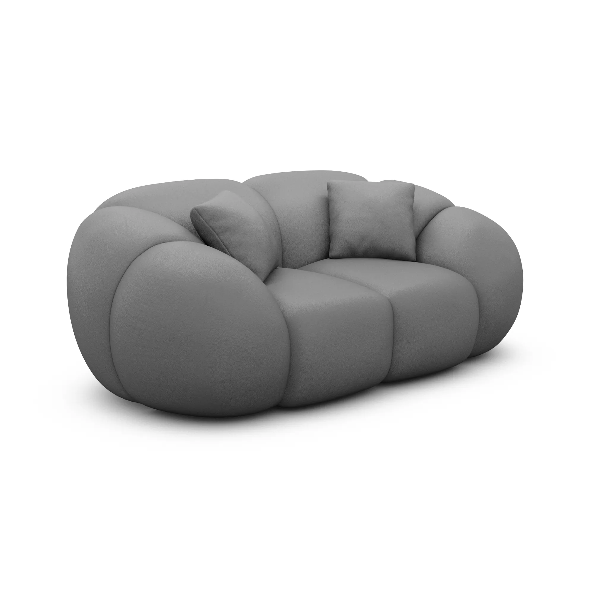 Echtleder 2-Sitzer Couch Savira – Bild 21