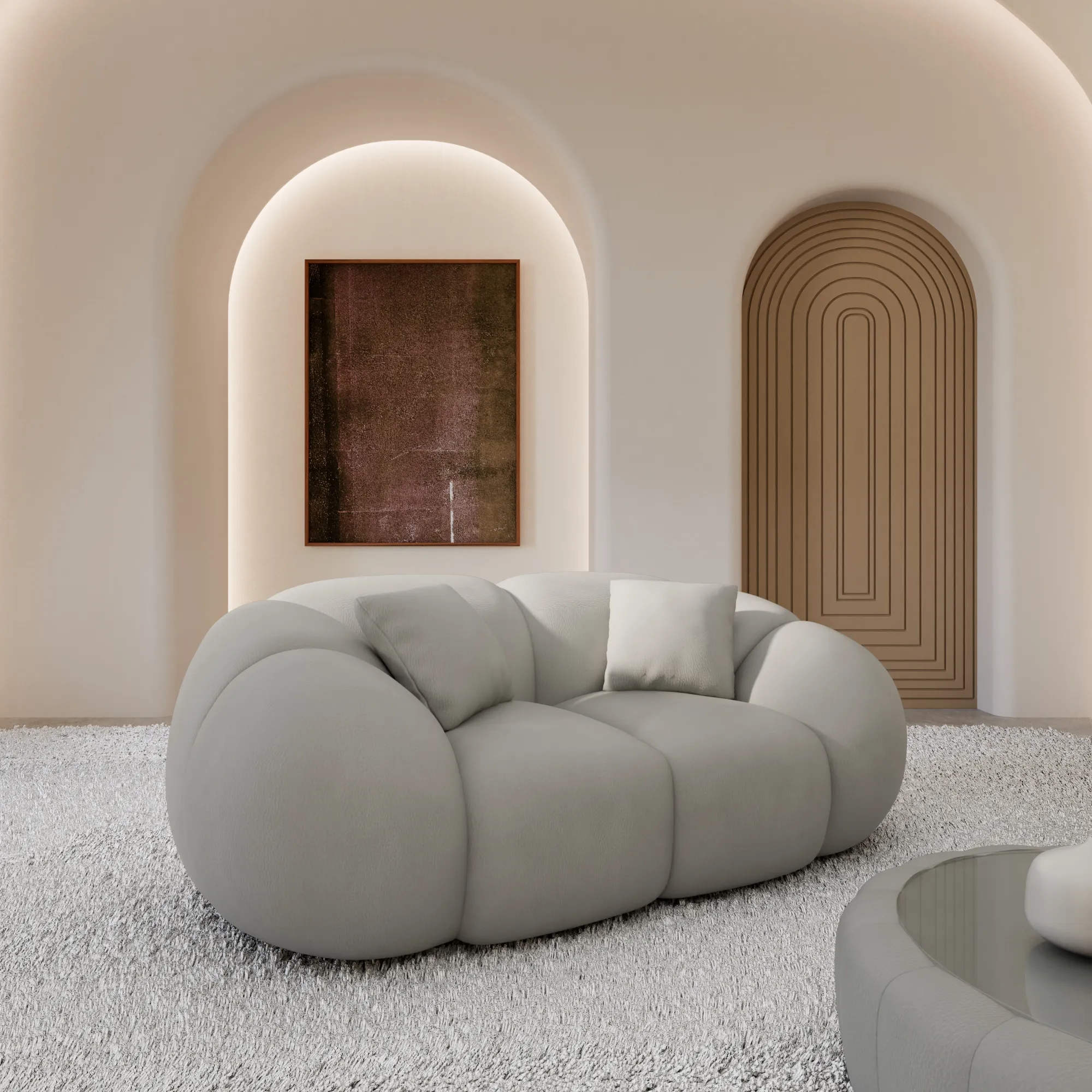 Echtleder 2-Sitzer Couch Savira – Bild 8