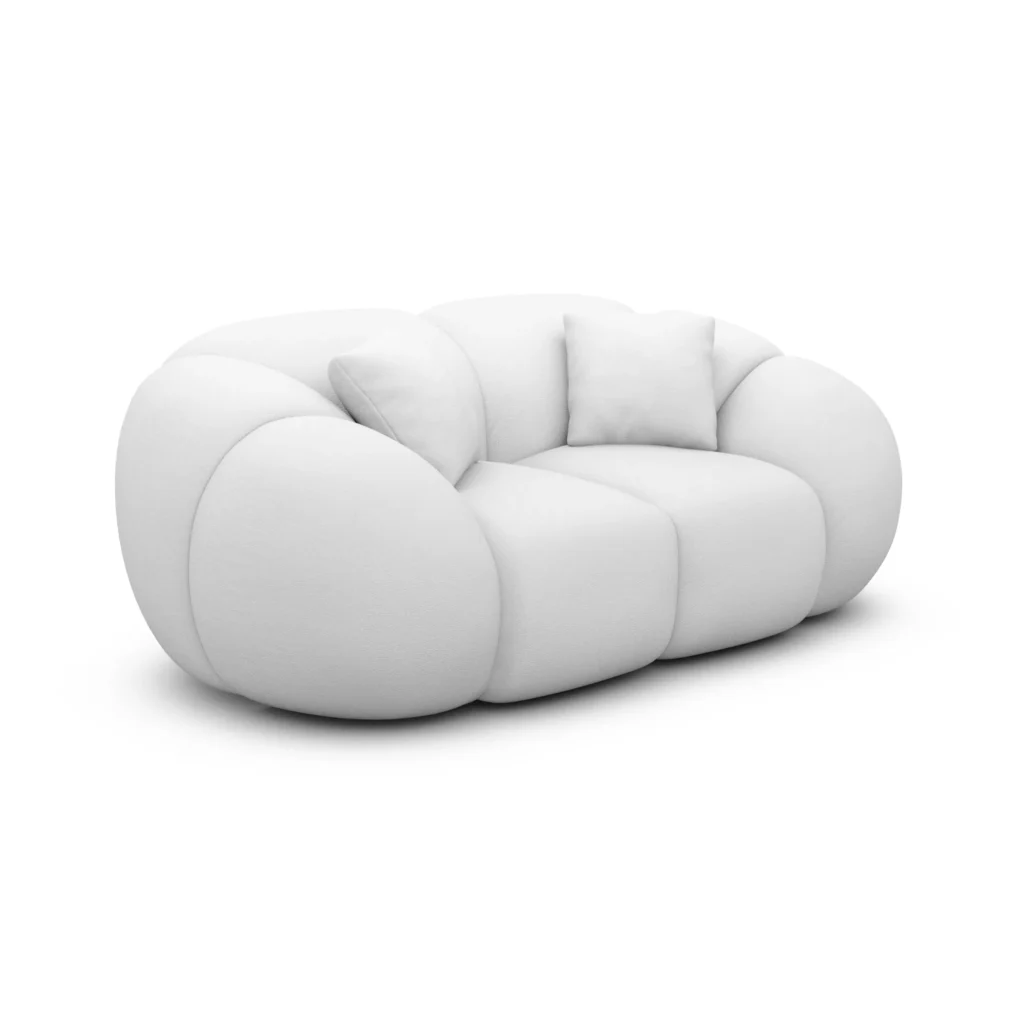 Echtleder 2-Sitzer Couch Savira
