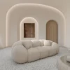 Bouclé 3-Sitzer Couch Savira – Bild 3