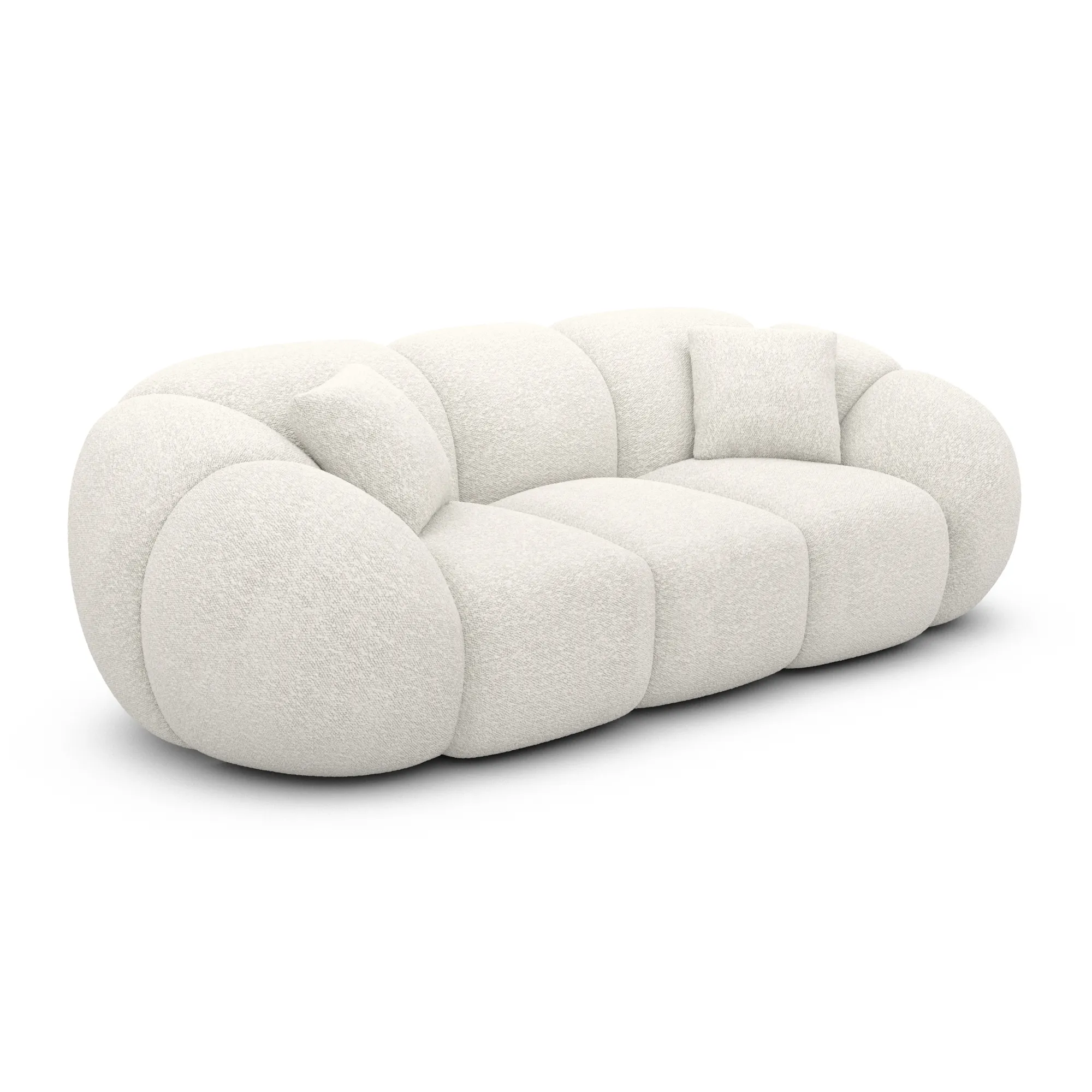 Bouclé 3-Sitzer Couch Savira – Bild 10