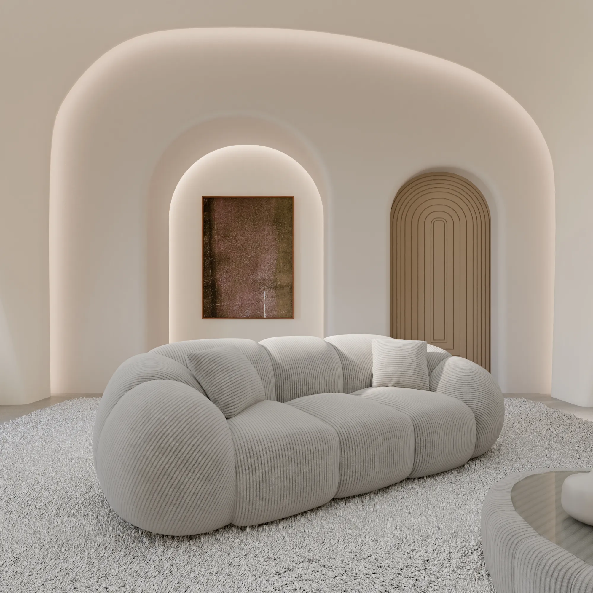 Cord 3-Sitzer Couch Savira