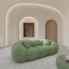 Strukturstoff 3-Sitzer Couch Savira