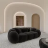 Samtstoff 3-Sitzer Couch Savira