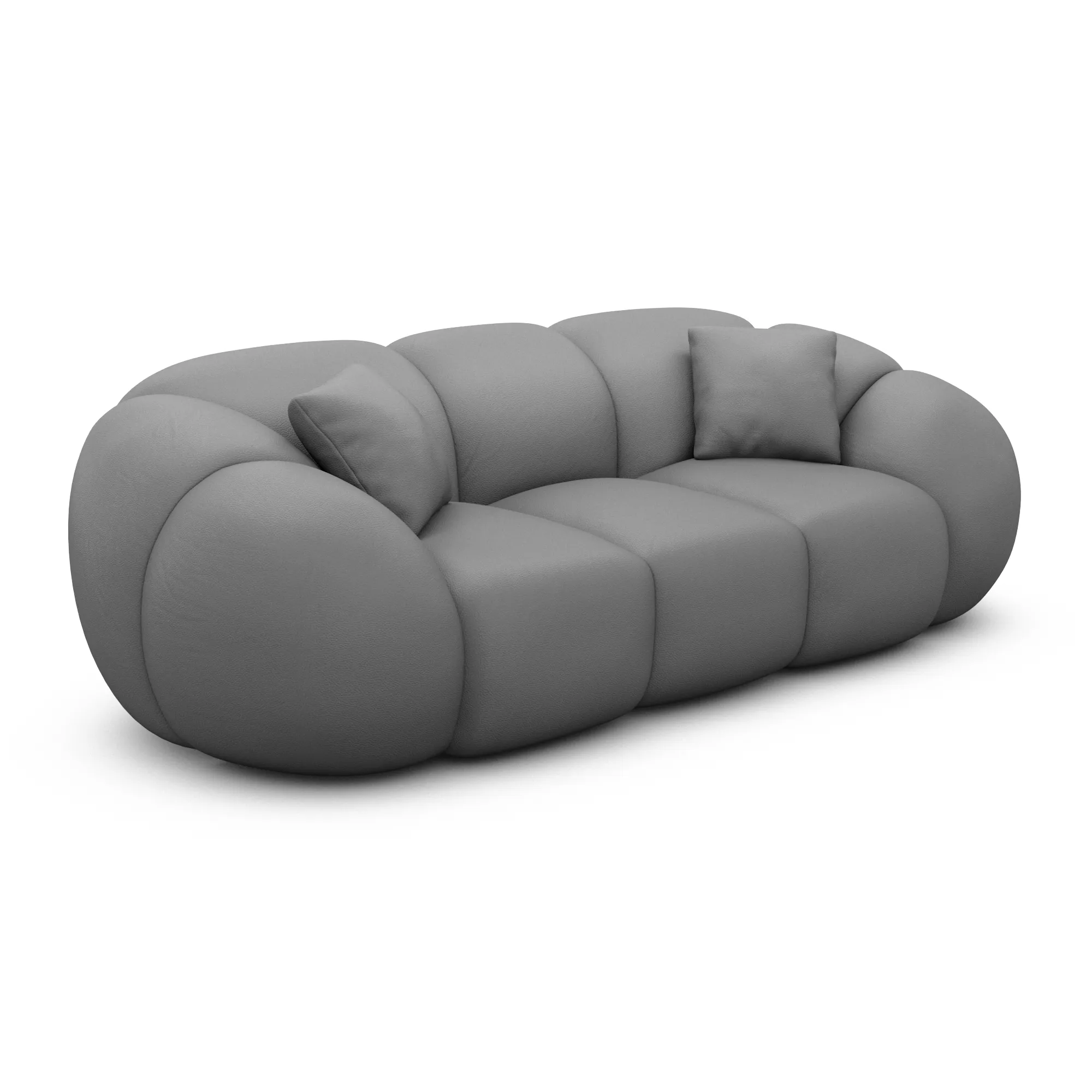 Echtleder 3-Sitzer Couch Savira – Bild 24