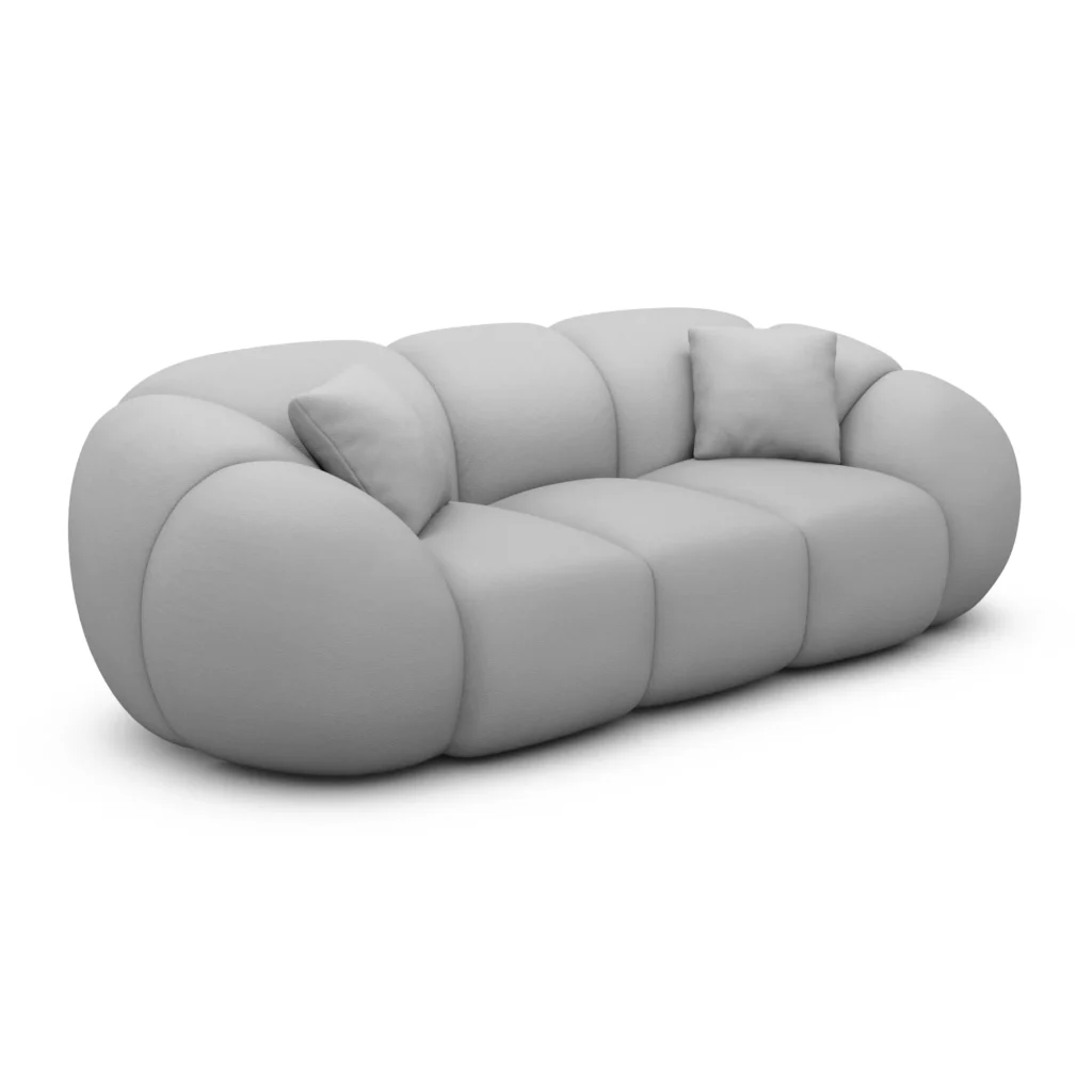 Kunstleder 3-Sitzer Couch Savira