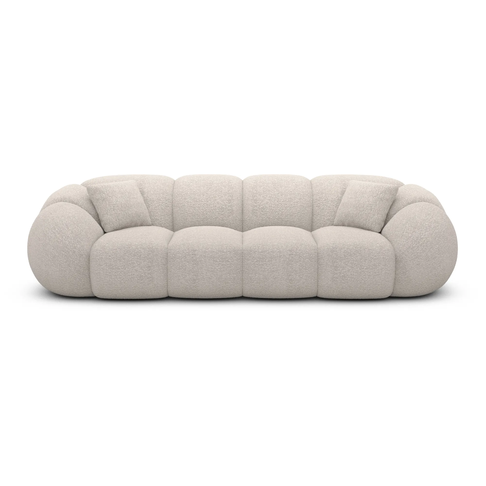 Bouclé 4-Sitzer Couch Savira – Bild 8