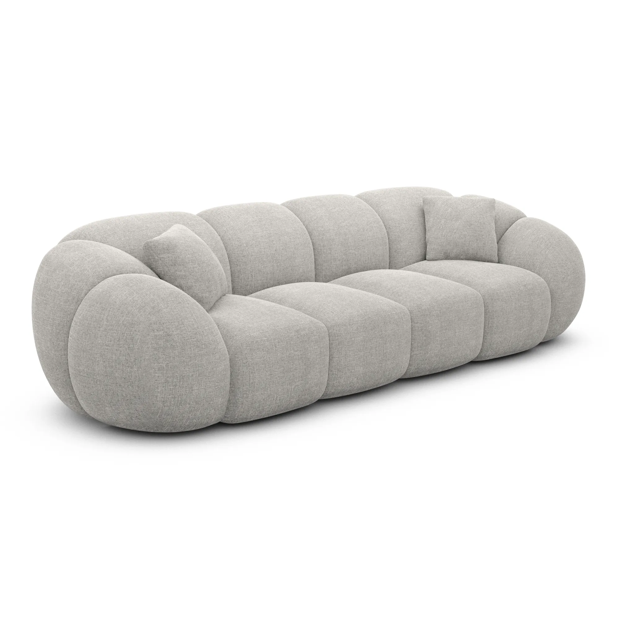 Strukturstoff 4-Sitzer Couch Savira – Bild 26