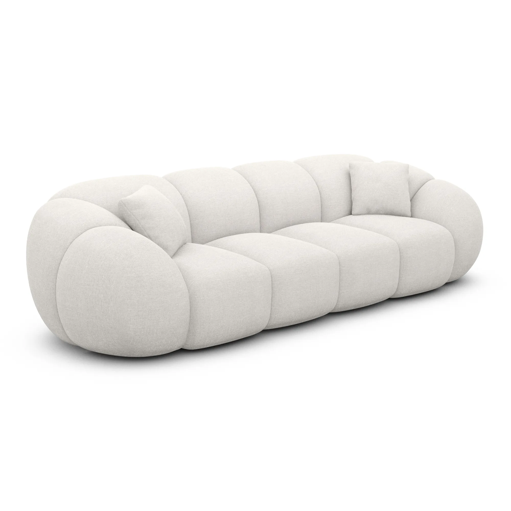 Strukturstoff 4-Sitzer Couch Savira – Bild 29