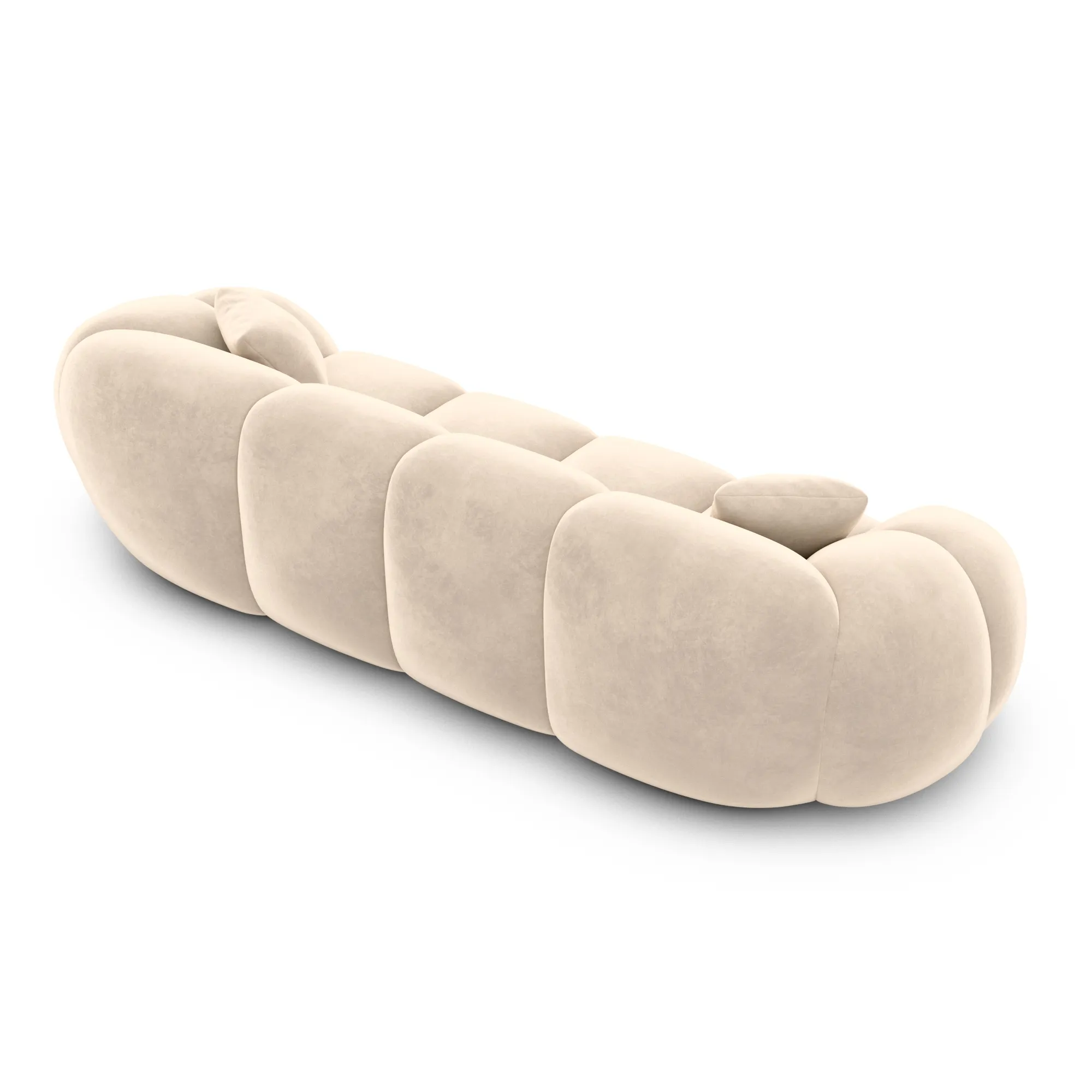 Samtstoff 4-Sitzer Couch Savira – Bild 24