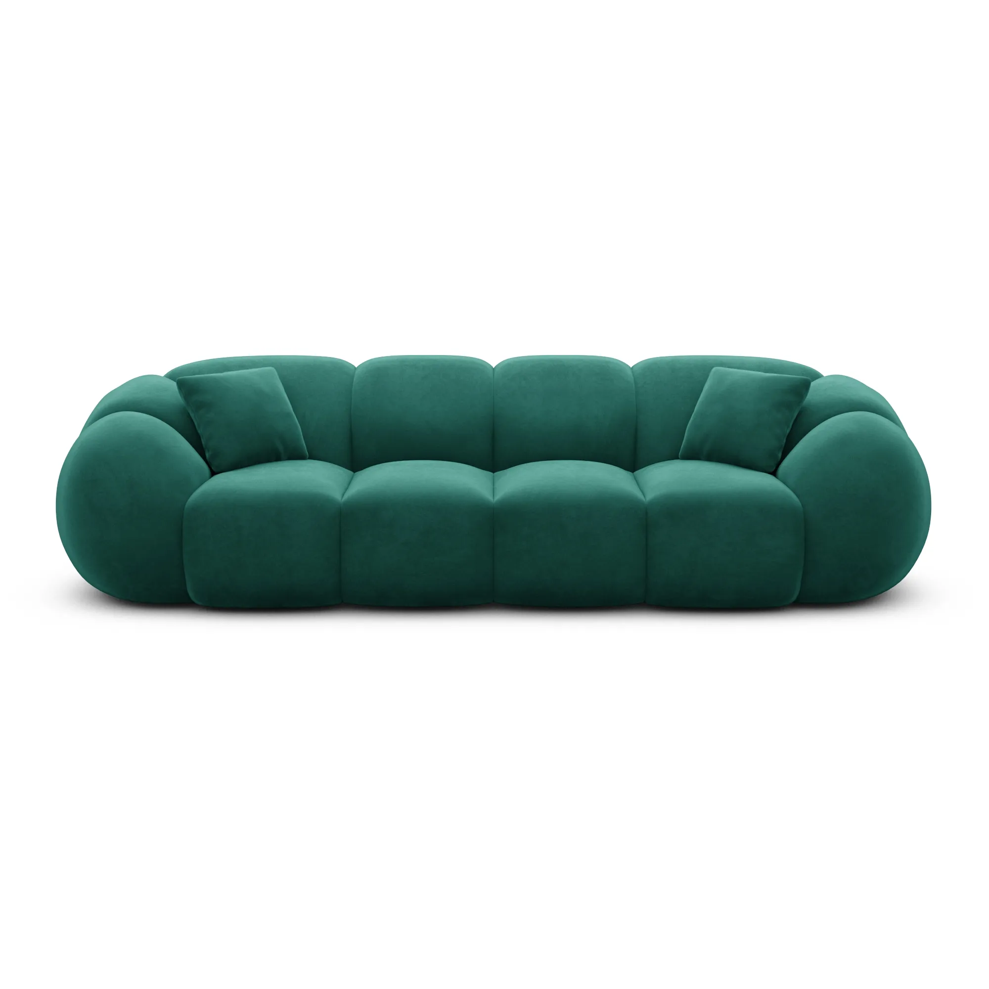 Samtstoff 4-Sitzer Couch Savira – Bild 29