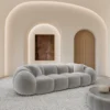 Samtstoff 4-Sitzer Couch Savira – Bild 3