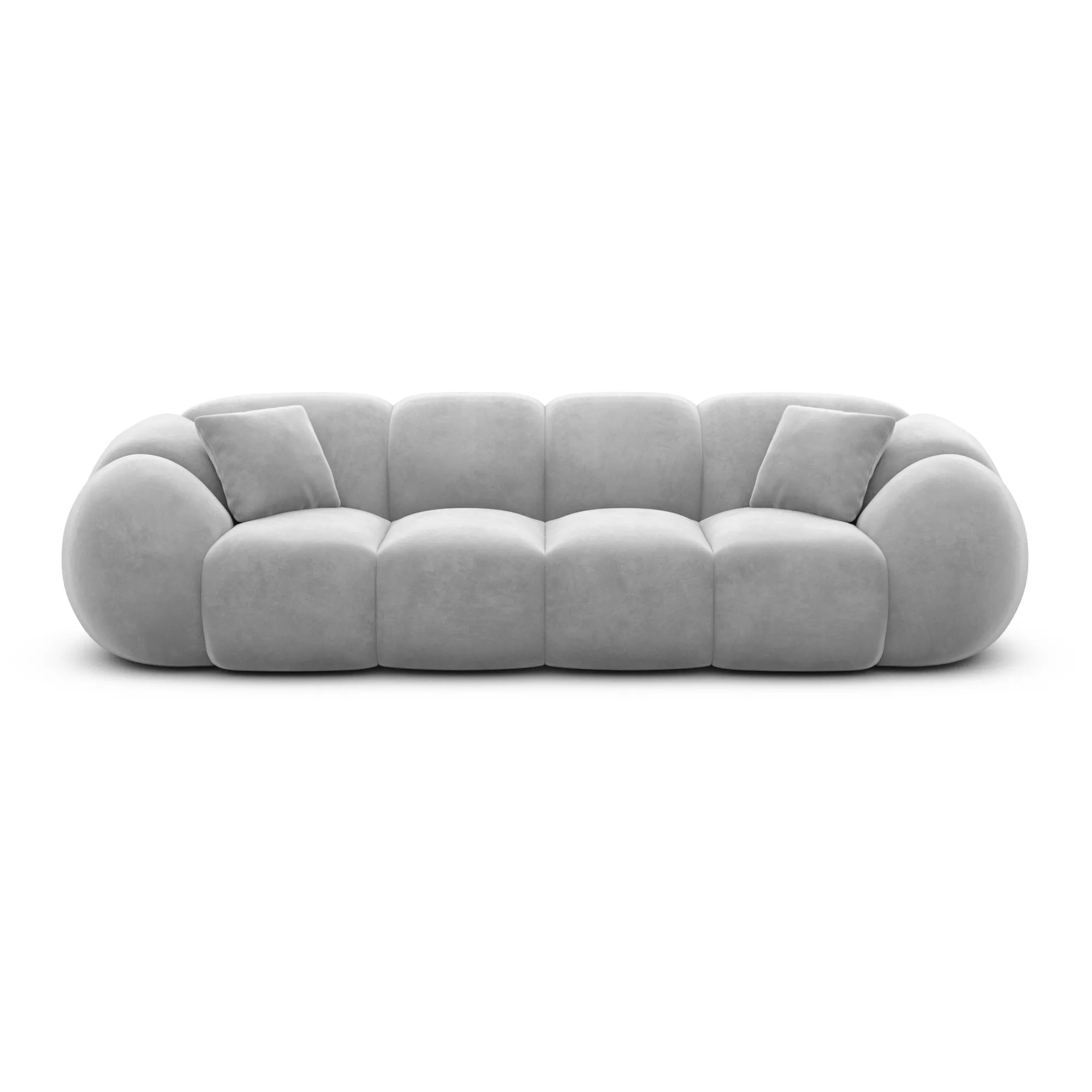 Samtstoff 4-Sitzer Couch Savira – Bild 32