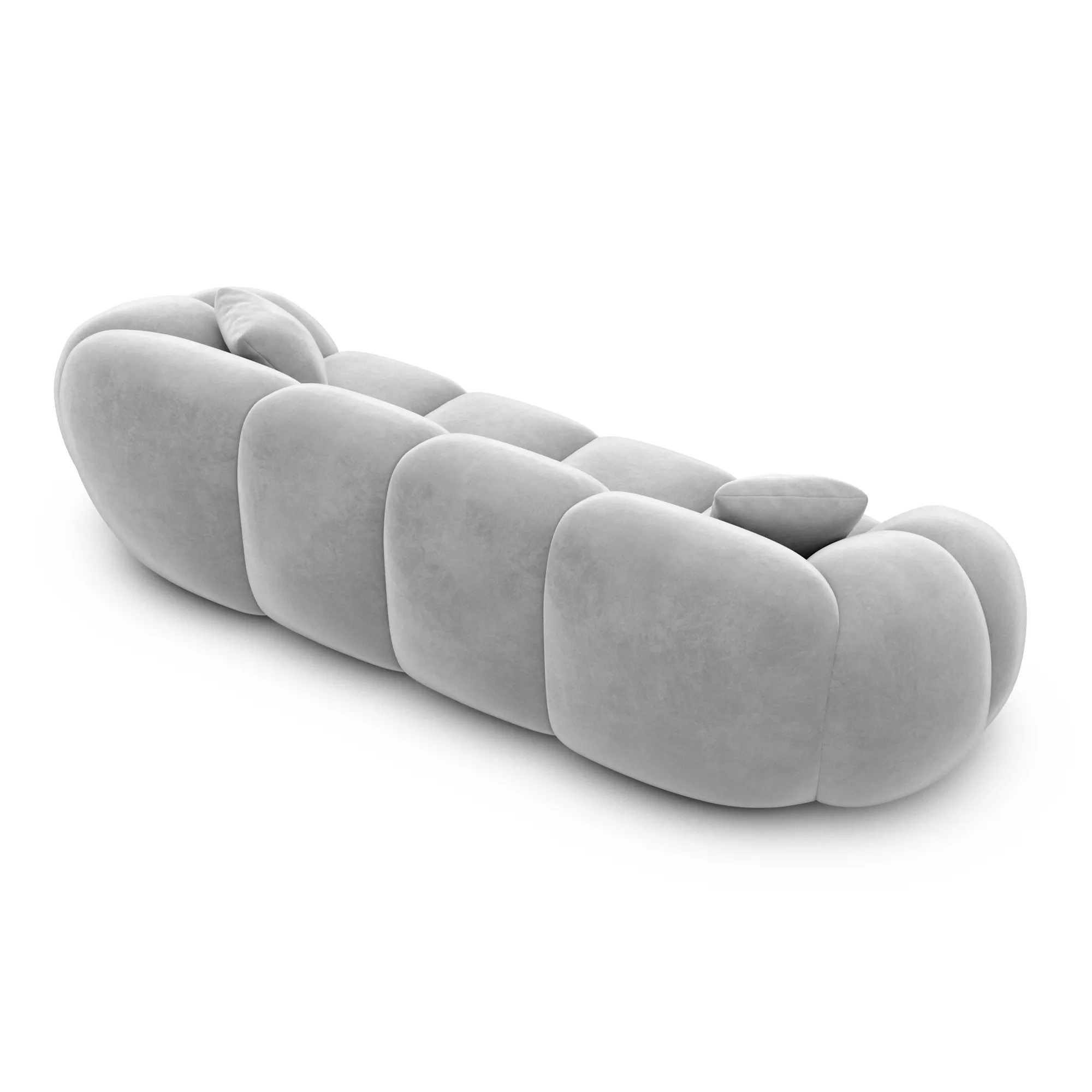 Samtstoff 4-Sitzer Couch Savira – Bild 33