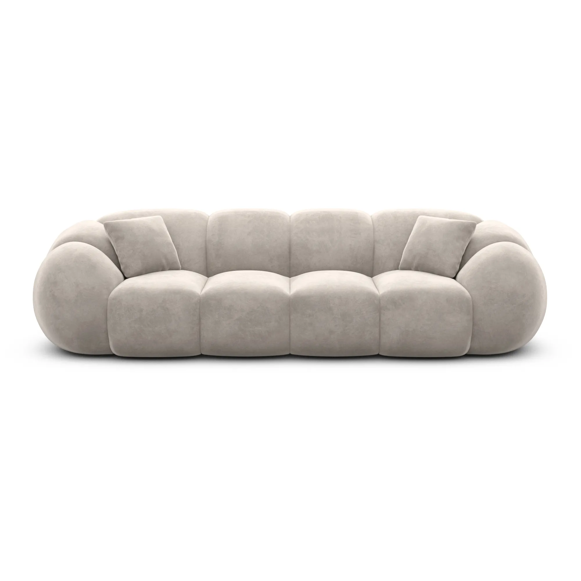 Samtstoff 4-Sitzer Couch Savira – Bild 44