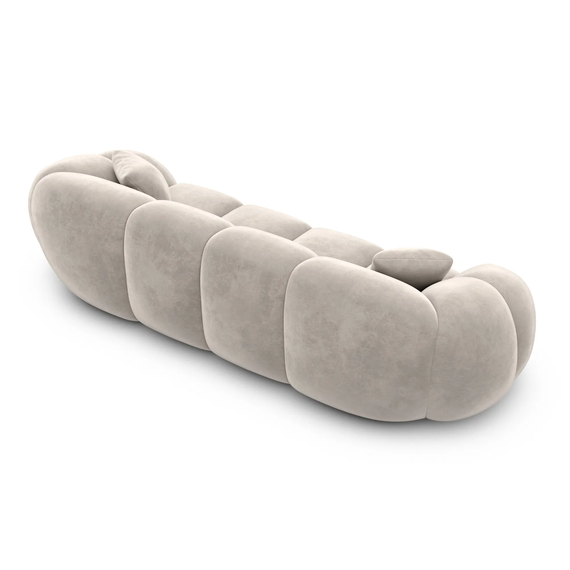 Samtstoff 4-Sitzer Couch Savira – Bild 45