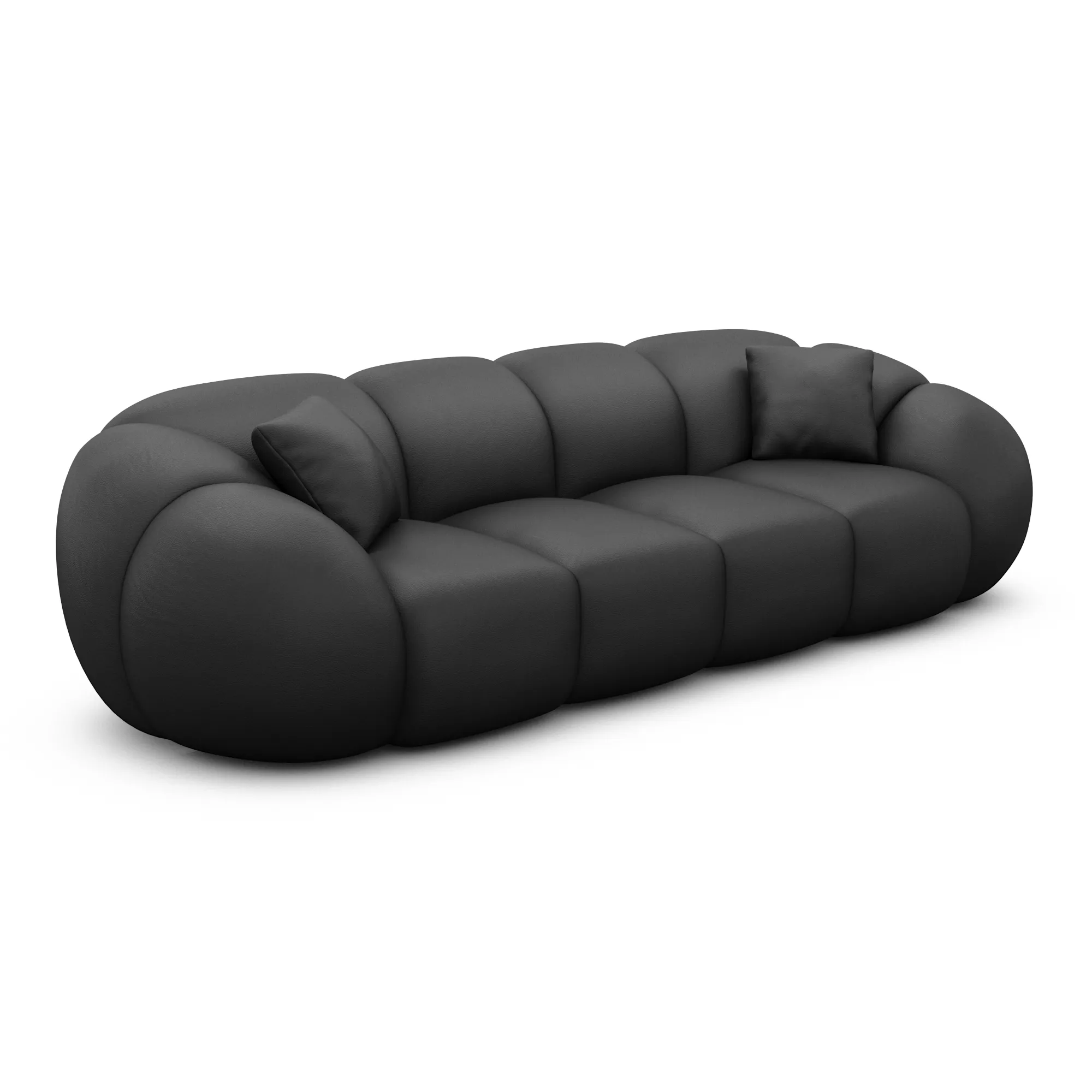 Echtleder 4-Sitzer Couch Savira – Bild 15