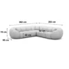 Cord Ecksofa Savira – Bild 21