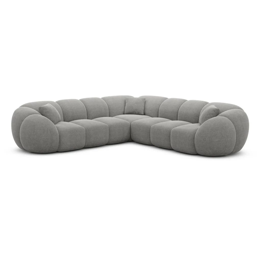Strukturstoff Ecksofa Savira