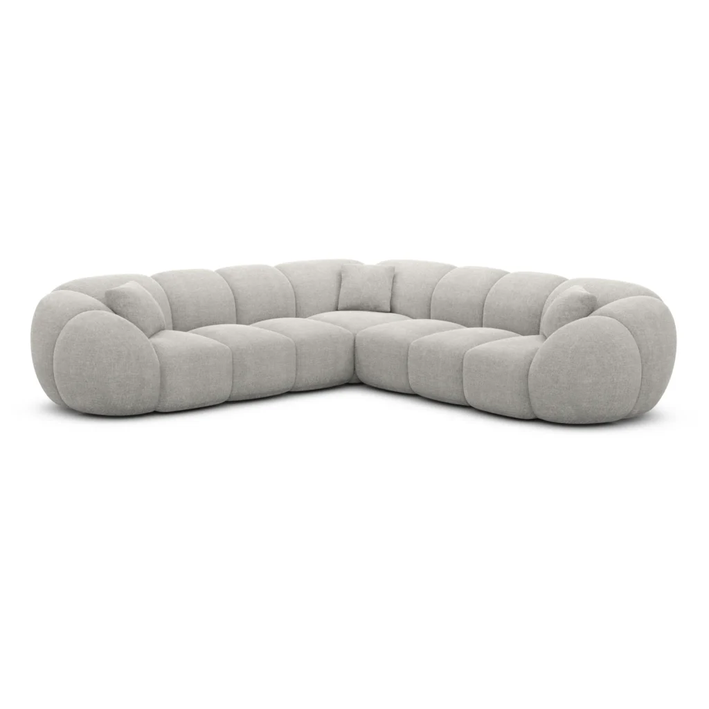 Strukturstoff Ecksofa Savira