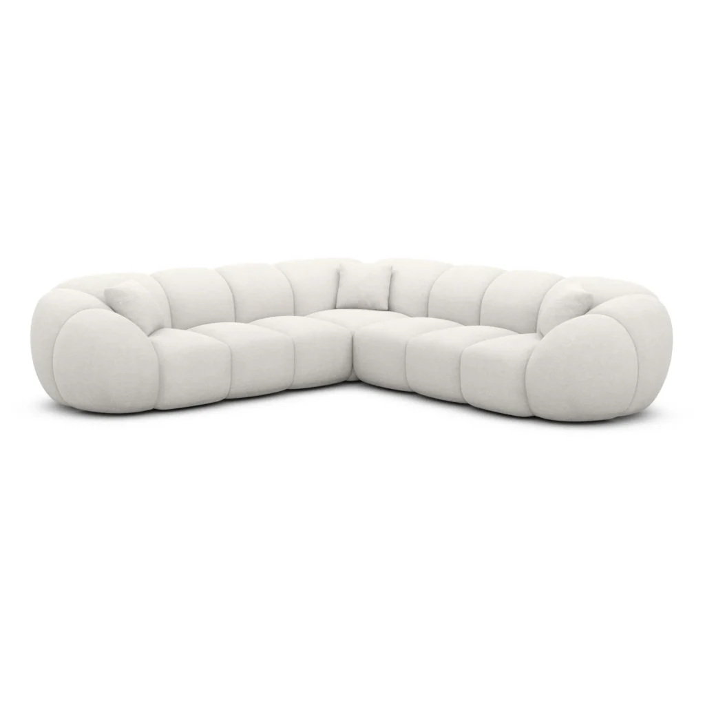 Strukturstoff Ecksofa Savira