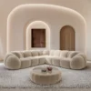Samtstoff Ecksofa Savira – Bild 8