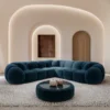 Samtstoff Ecksofa Savira – Bild 12