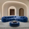 Samtstoff Ecksofa Savira – Bild 2